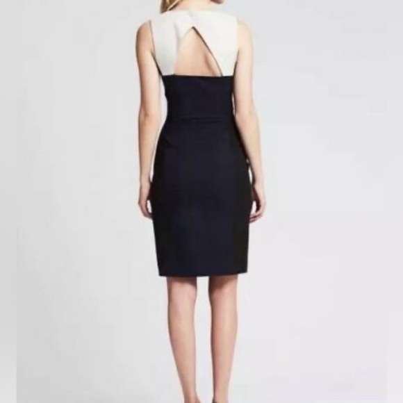 Banana Republic Sloan color-block cutout Sheath Dress NWT - Picture 3 of 8